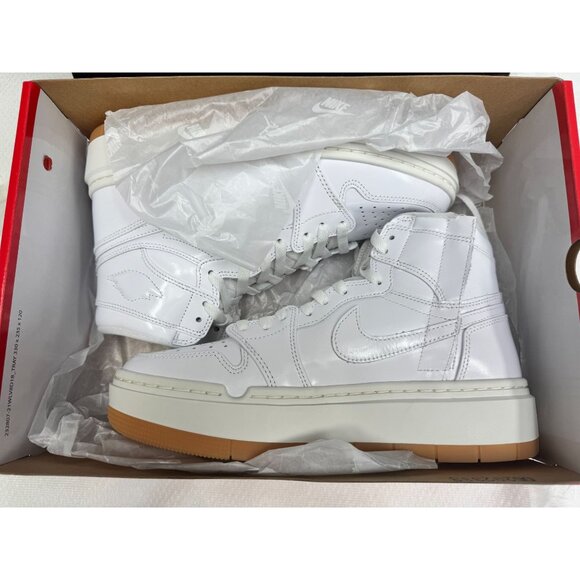 W Air Jordan 1 Elevate High SE‎ White/White-Sail Sneakers Size 9 - Picture 2 of 7